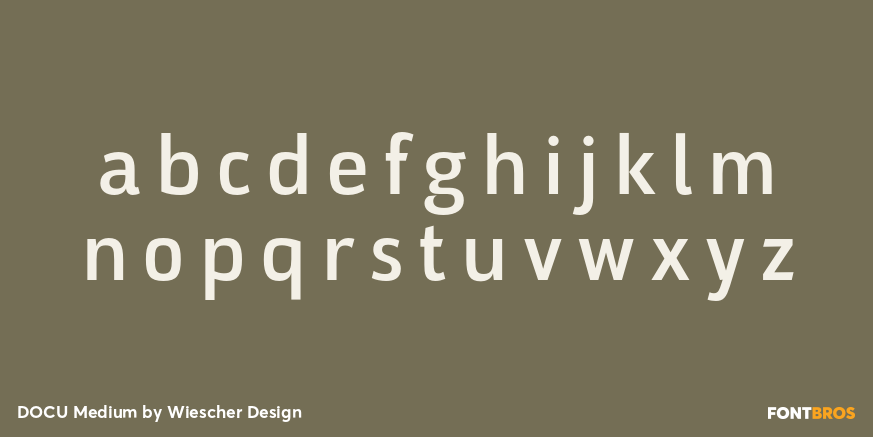 DOCU Medium Font Poster #1