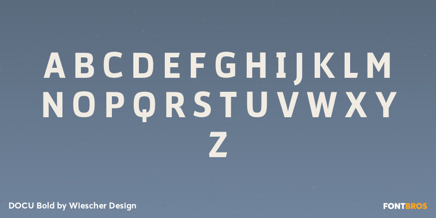 DOCU Bold Font Poster #2