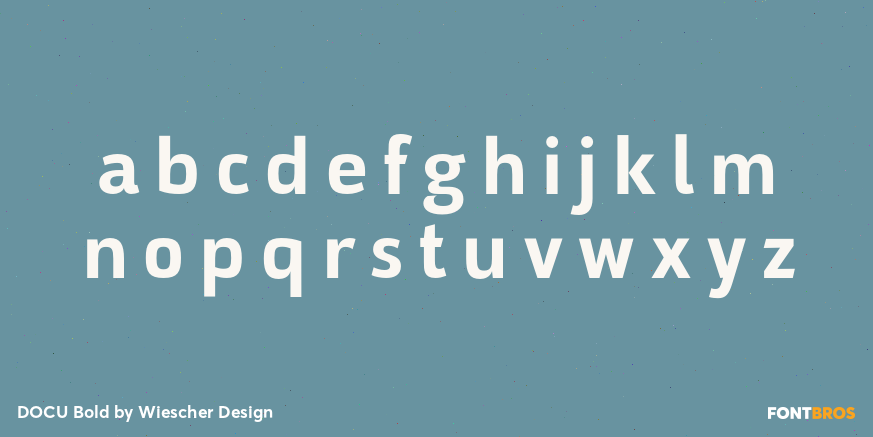 DOCU Bold Font Poster #3