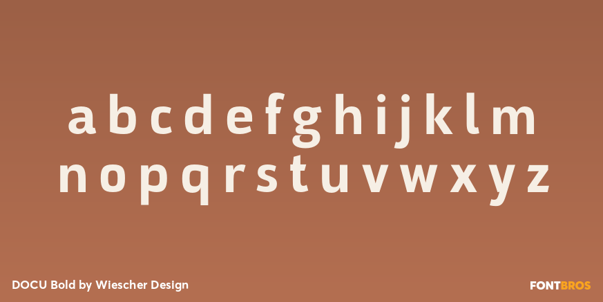 DOCU Bold Font Poster #1