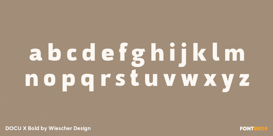 DOCU X Bold Font Poster #3