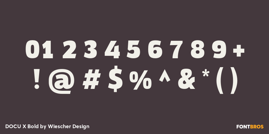 DOCU X Bold Font Poster #4