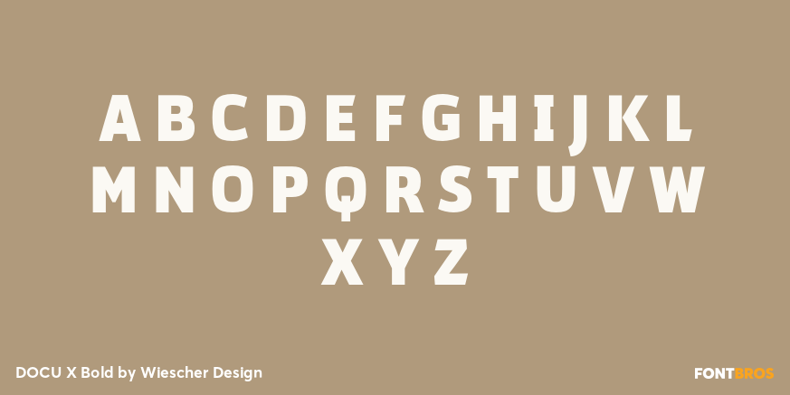 DOCU X Bold Font Poster #1