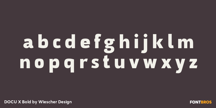 DOCU X Bold Font Poster #1