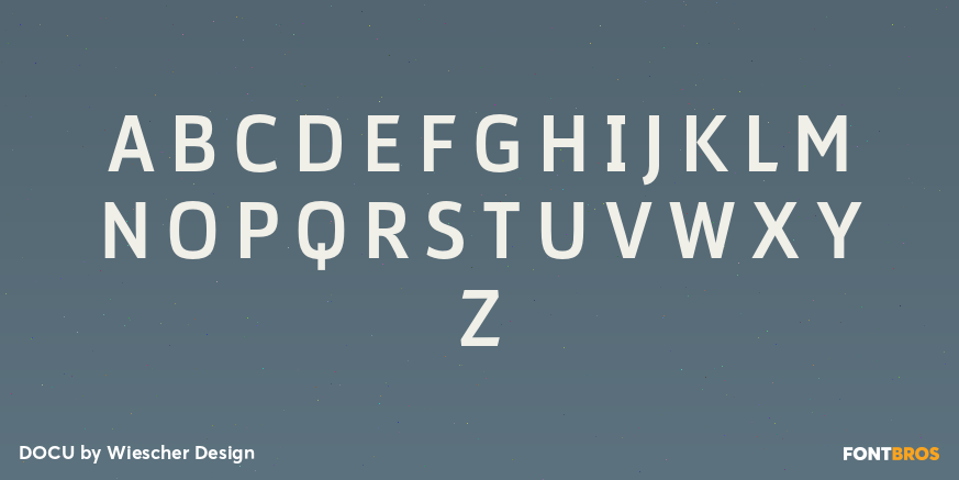 DOCU Font Poster #2