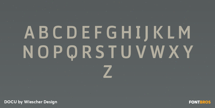 DOCU Font Poster #1