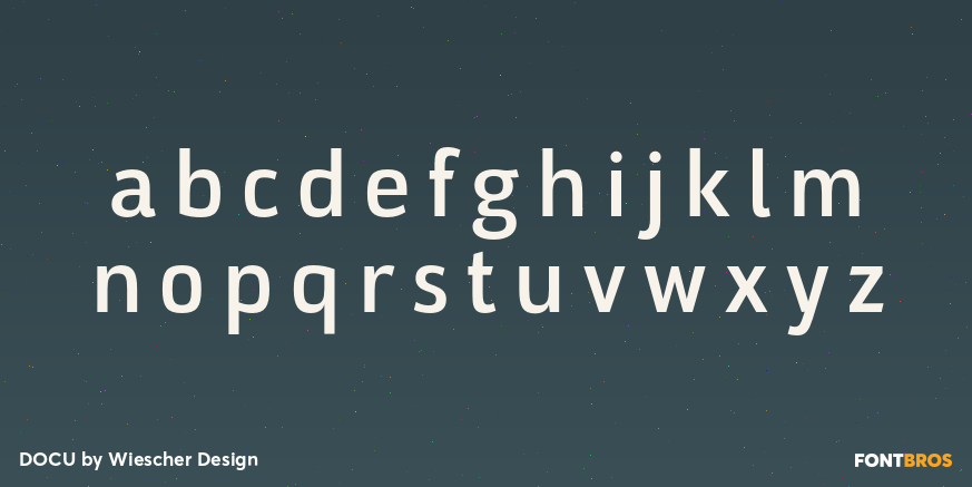 DOCU Font Poster #1