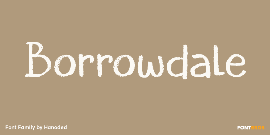 Borrowdale Font Poster