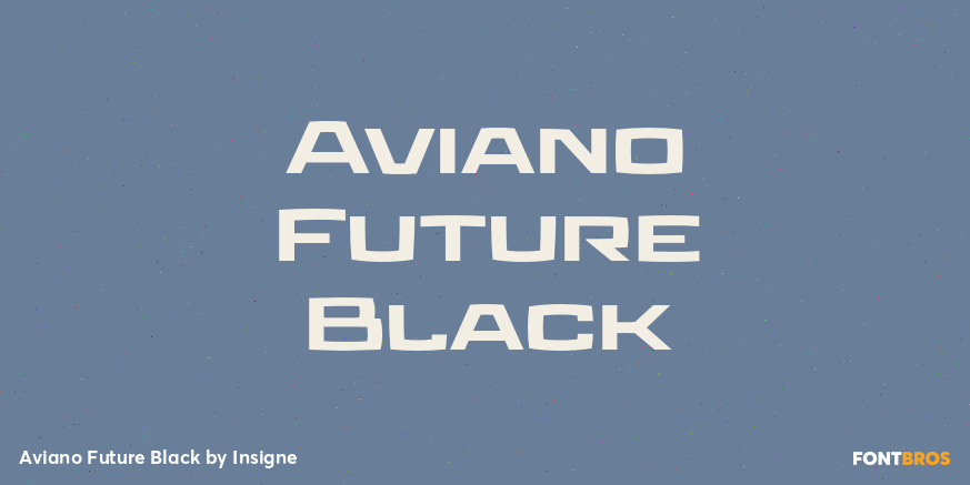 Aviano Future Black Font Poster #1