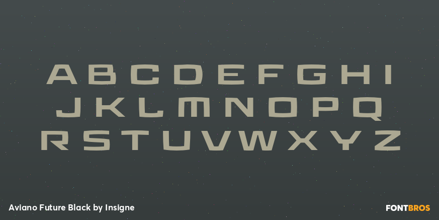 Aviano Future Black Font Poster #2