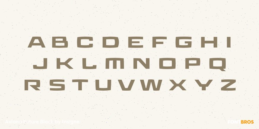 Aviano Future Black Font Poster #3