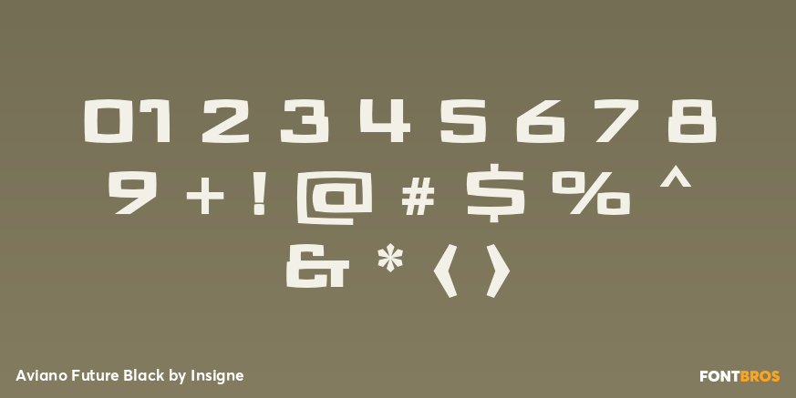Aviano Future Black Font Poster #4