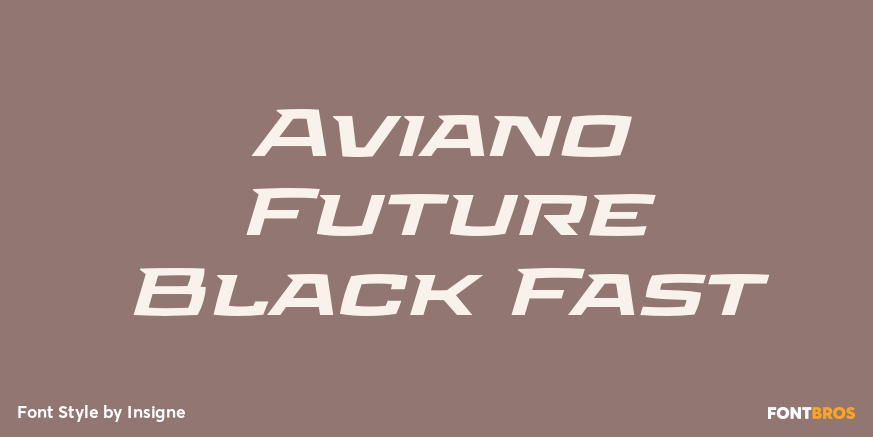 Aviano Future Black Fast Poster