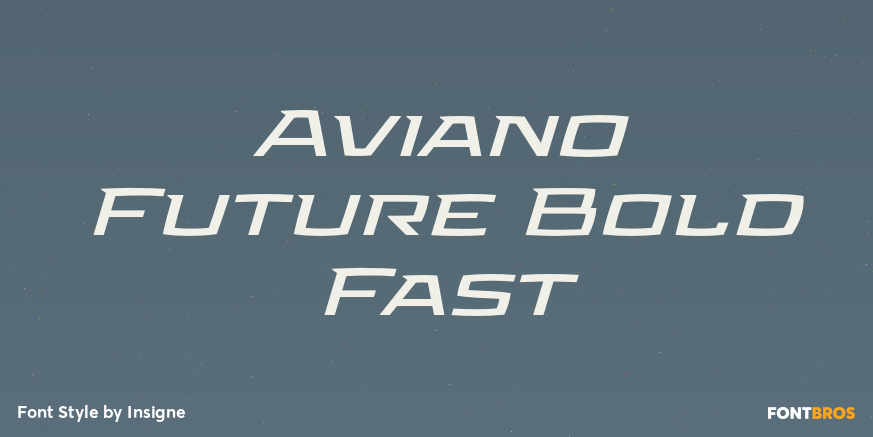 Aviano Future Bold Fast Poster