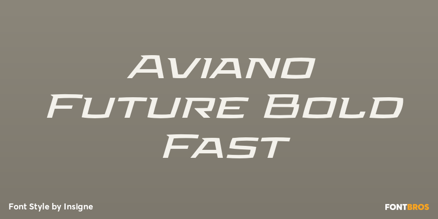Aviano Future Bold Fast Poster