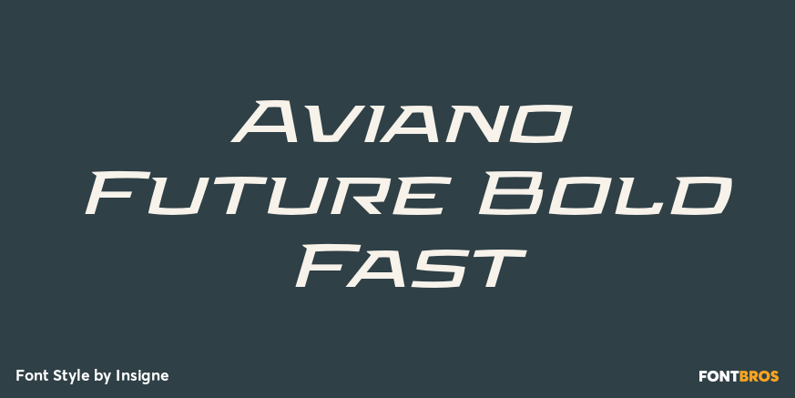 Aviano Future Bold Fast Poster