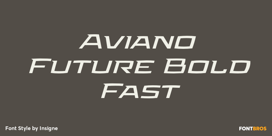 Aviano Future Bold Fast Poster