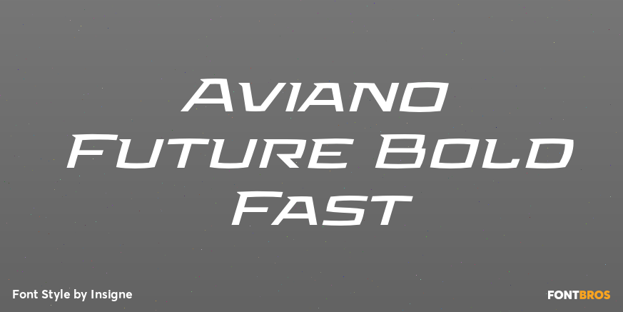 Aviano Future Bold Fast Poster
