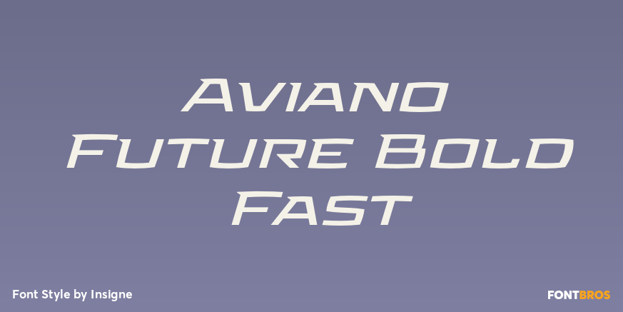 Aviano Future Bold Fast Poster