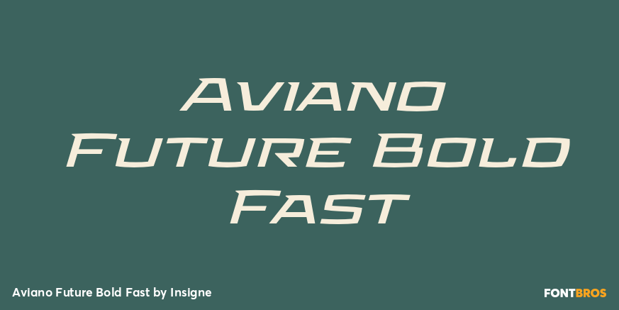 Aviano Future Bold Fast Poster