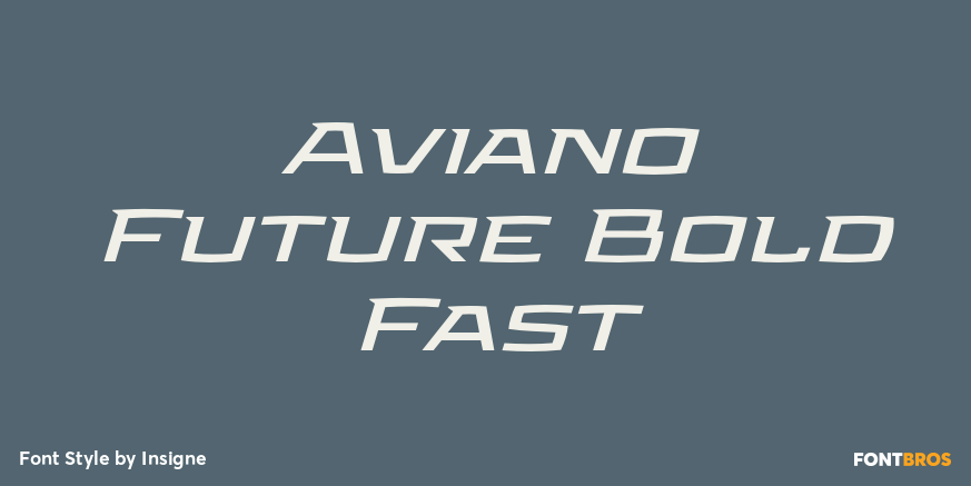 Aviano Future Bold Fast Poster