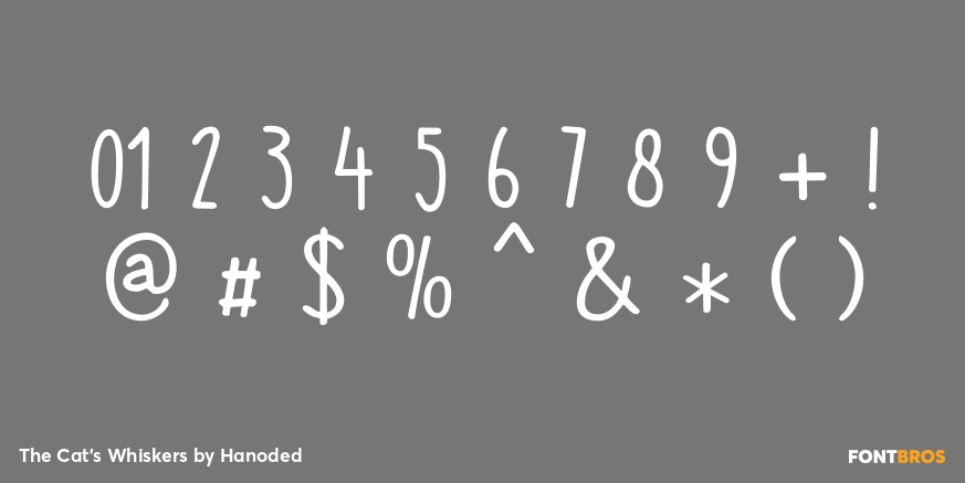 The Cat's Whiskers Font Poster #4