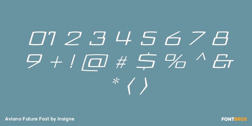 Aviano Future Fast Font Poster #4