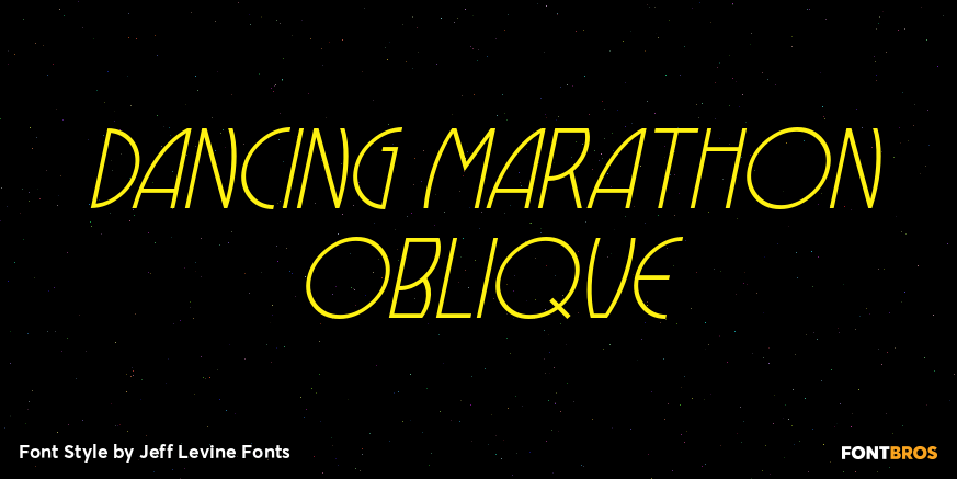 Dancing Marathon Oblique Poster