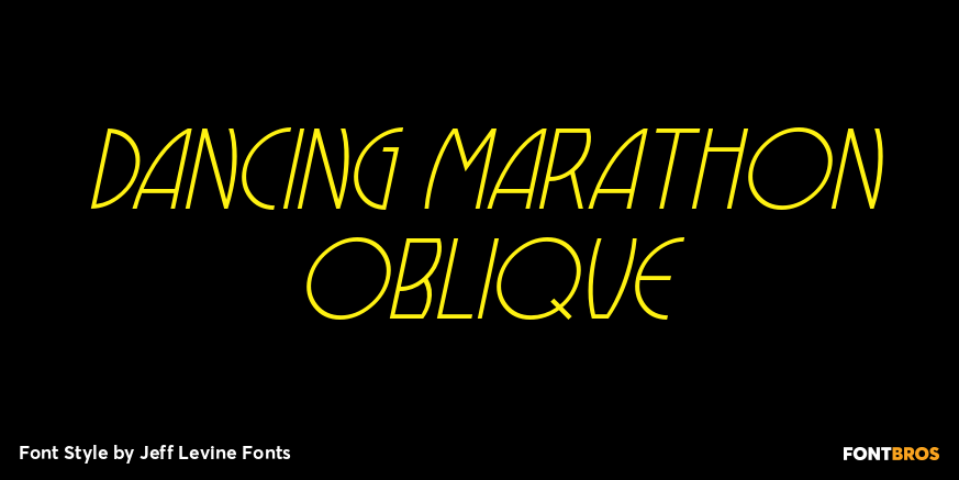 Dancing Marathon Oblique Poster