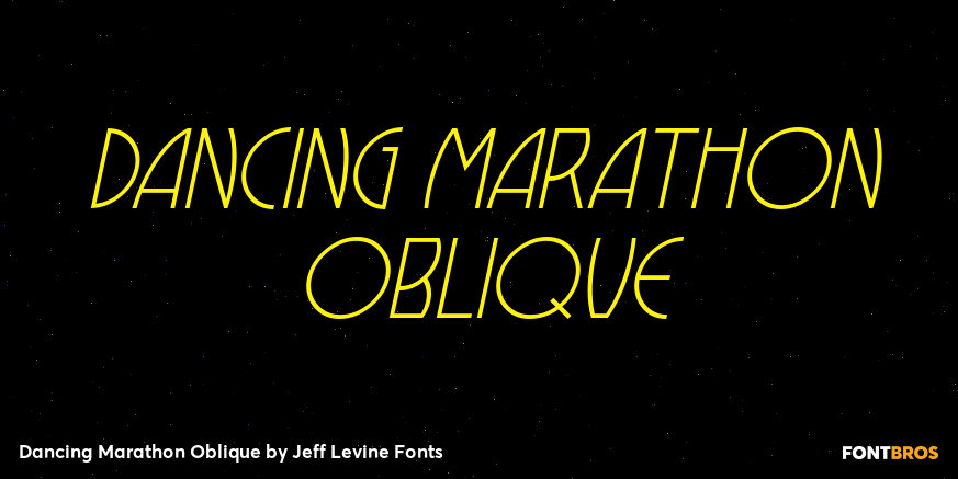 Dancing Marathon Oblique Poster