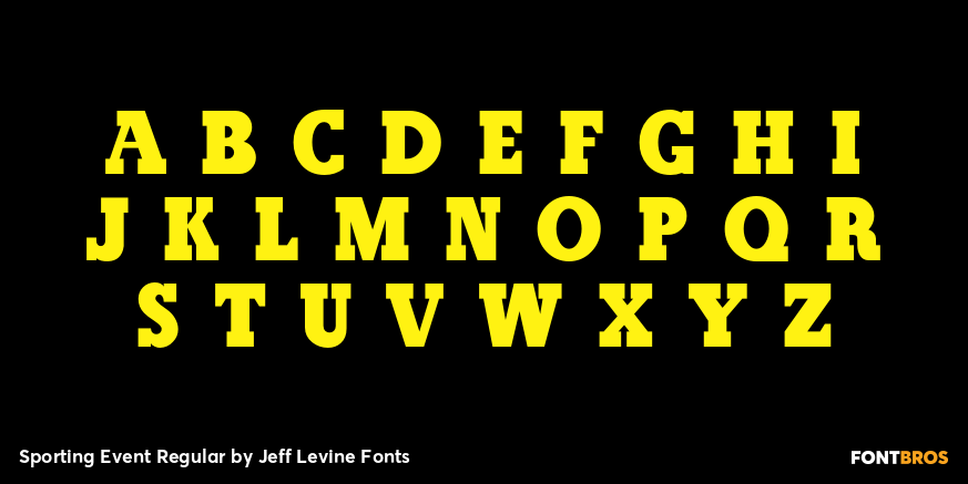 Sporting Event Regular Font Poster #3