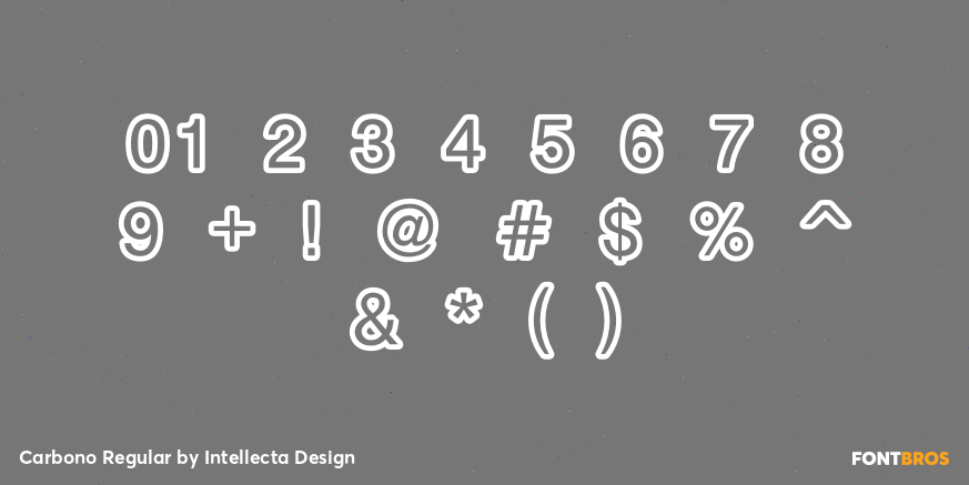 Carbono Regular Font Poster #1