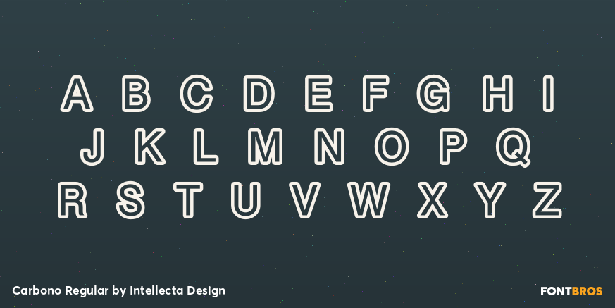 Carbono Regular Font Poster #1