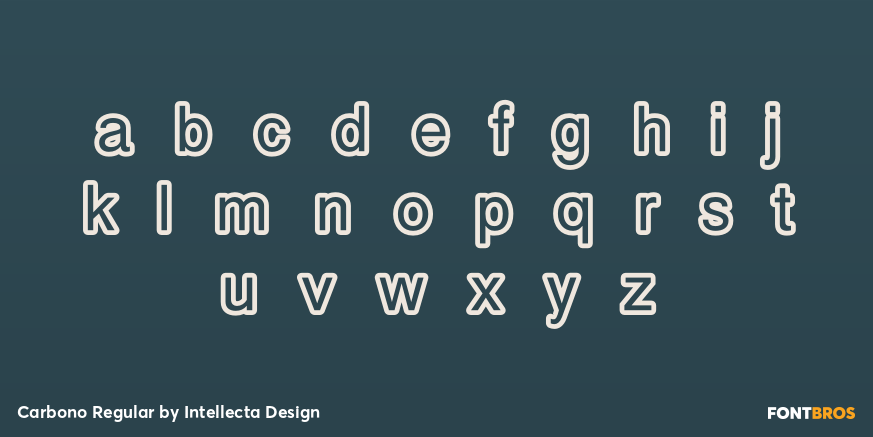 Carbono Regular Font Poster #1
