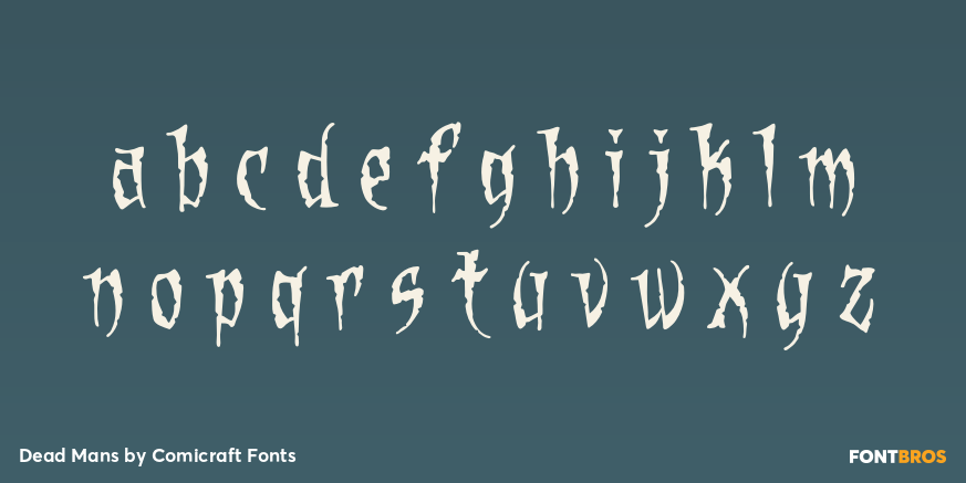 Dead Mans Font Poster #1
