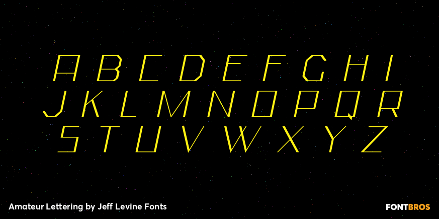 Amateur Lettering Font Poster #2