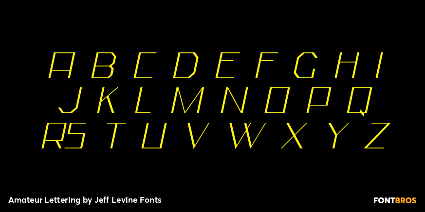 Amateur Lettering Font Poster #3