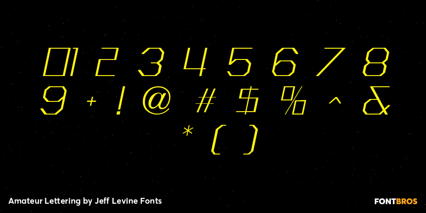 Amateur Lettering Font Poster #4