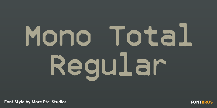 Mono Total Regular Poster