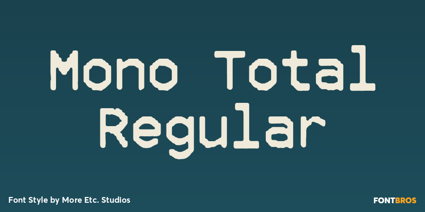 Mono Total Regular Poster