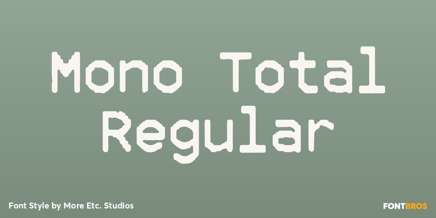 Mono Total Regular Poster