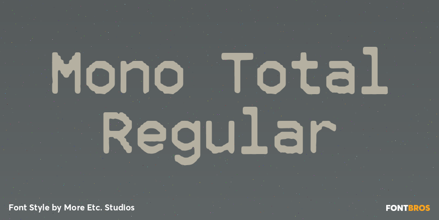 Mono Total Regular Poster