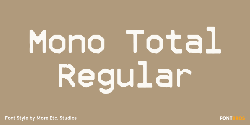 Mono Total Regular Poster