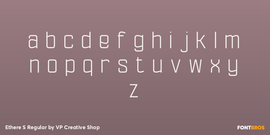 Ethere S Regular Font Poster #1