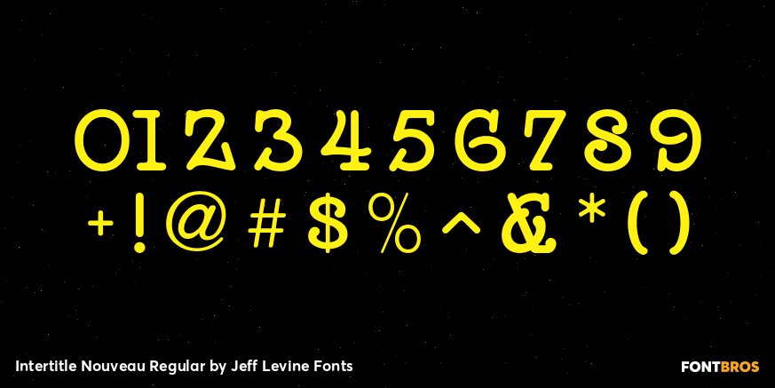 Intertitle Nouveau Regular Font Poster #4