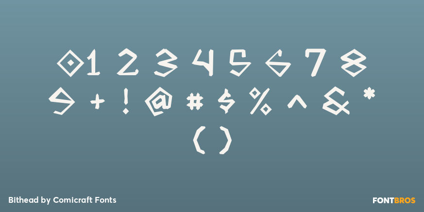 Bithead Font Poster #4