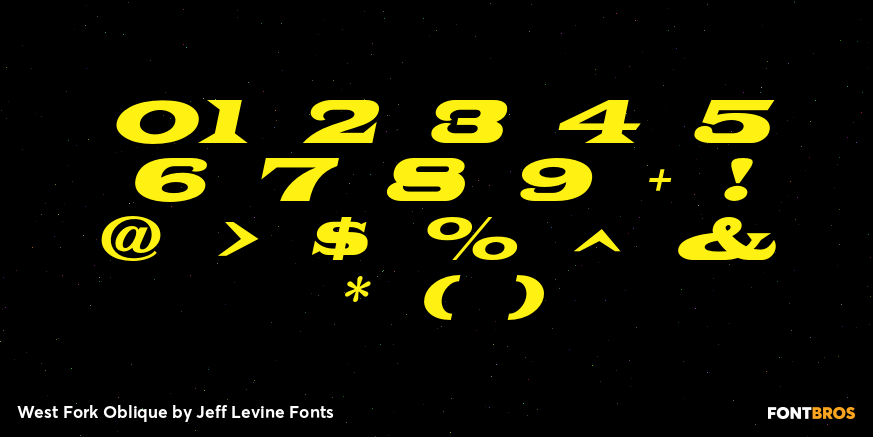 West Fork Oblique Font Poster #4