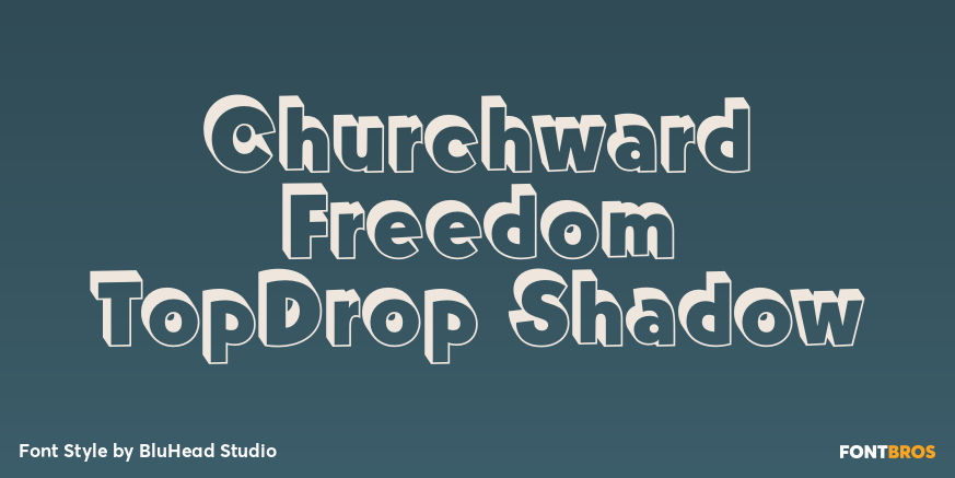 Churchward Freedom TopDrop Shadow Poster