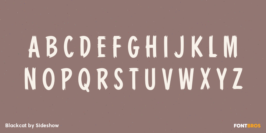 Blackcat Font Poster #2