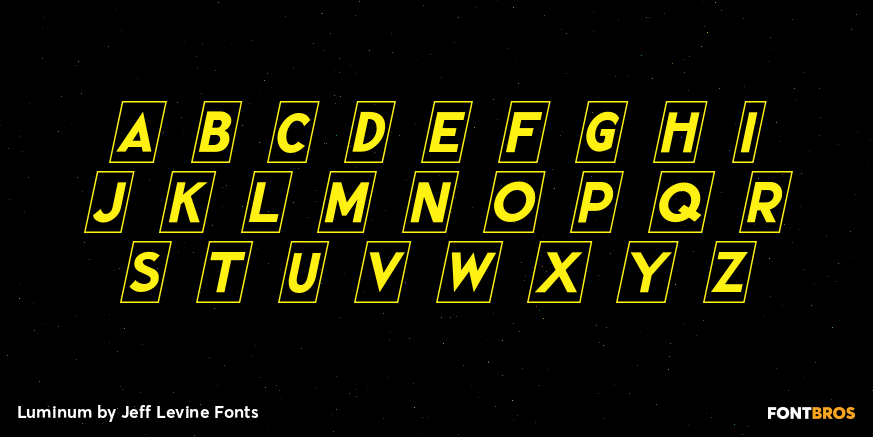 Luminum Font Poster #3